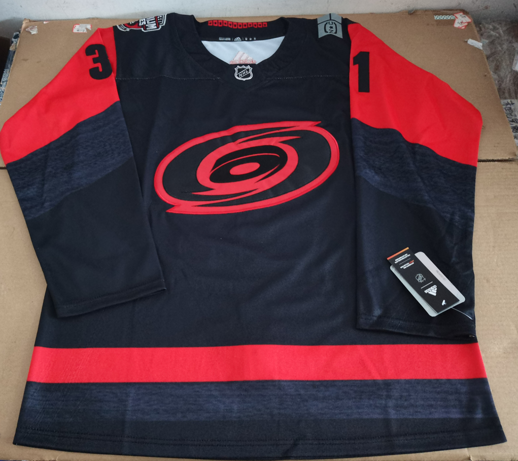 Men's Carolina Hurricanes Frederik Andersen #31 Black Player Game Jerseys