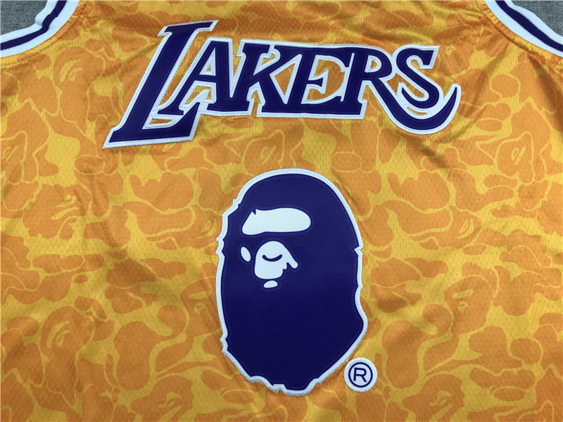 Men's Los Angeles Lakers LeBron James #23 NBA Orange Swingman Jerseys