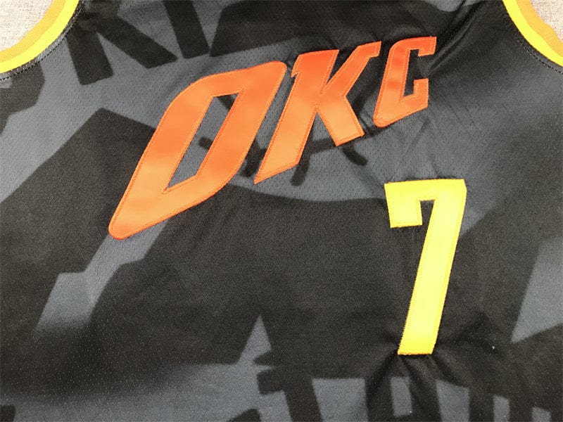 Men's jersey 2024 season Thunder #7 Black City Edition HOLMGREN