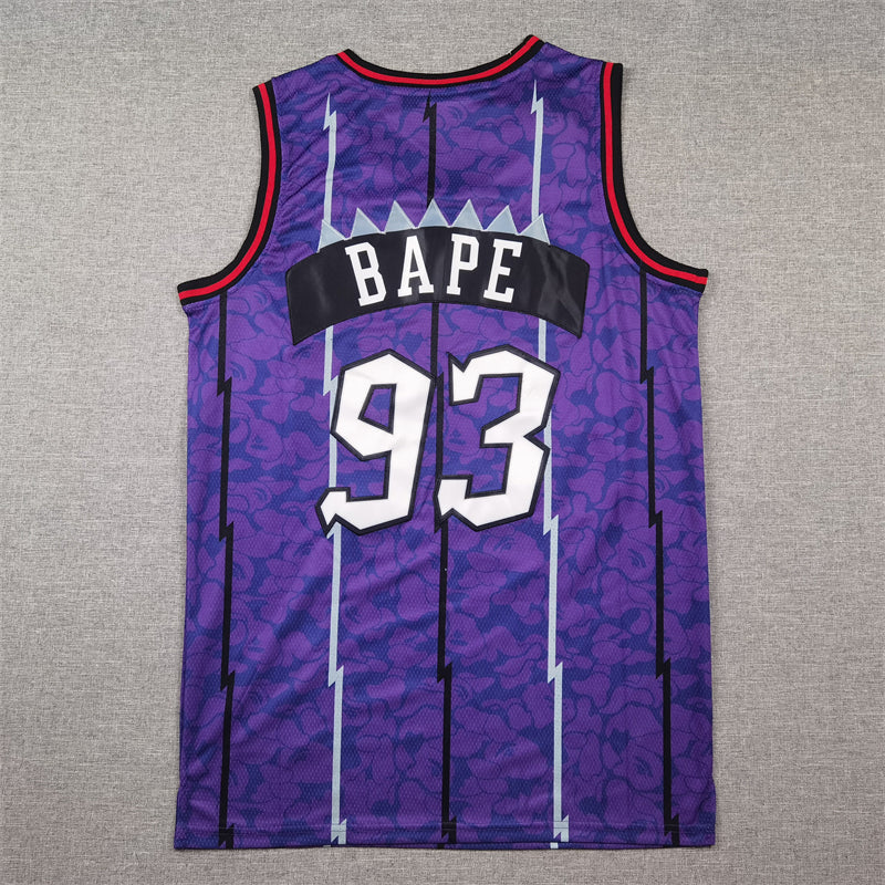 Men's Toronto Raptors BAPE #93 Purple 1998/99 Hardwood Classics Swingman Jerseys