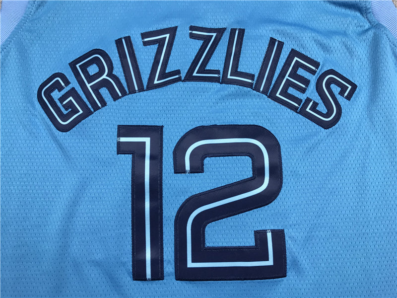 Men's Memphis Grizzlies Ja Morant #12 Blue Replica Fast Break Jerseys
