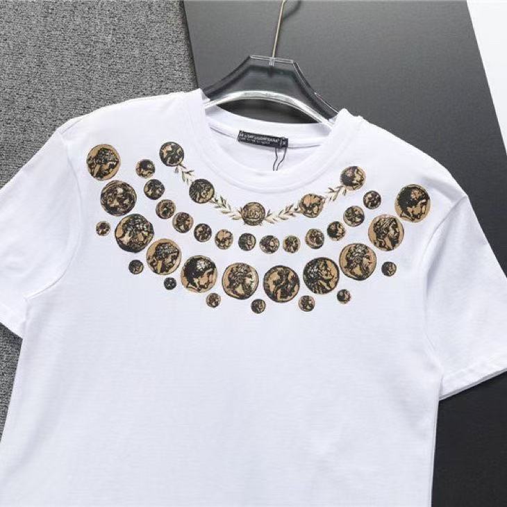 DOLCE&GABBANA DG Logo Print Pure Cotton T-Shirt – Black & White | S–XXL