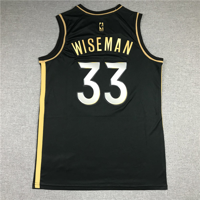 Men's Golden State Warriors James Wiseman #33 Black Classic Player Jerseys