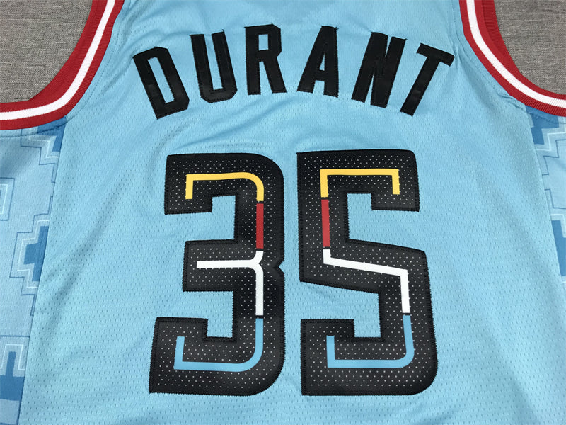 Men's Phoenix Suns Kevin Durant #35 Turquoise 2022/23 Swingman Jerseys - City Edition