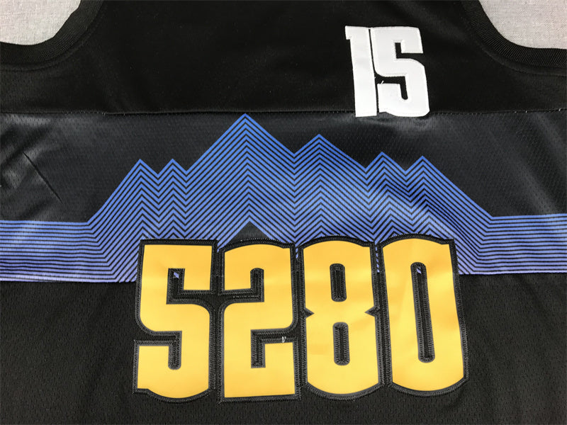 Men's Denver Nuggets Nikola Jokic #15 Black 2023/24 Swingman Jerseys - City Edition