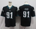 Men's Philadelphia Eagles Fletcher Cox #91 Black Game Jerseys