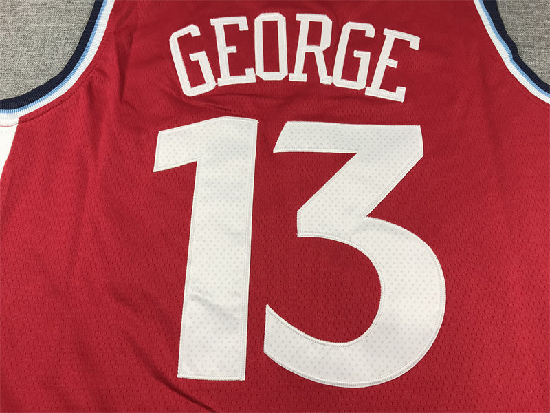 Men's LA Clippers Paul George #13 Red Swingman Player Jerseys