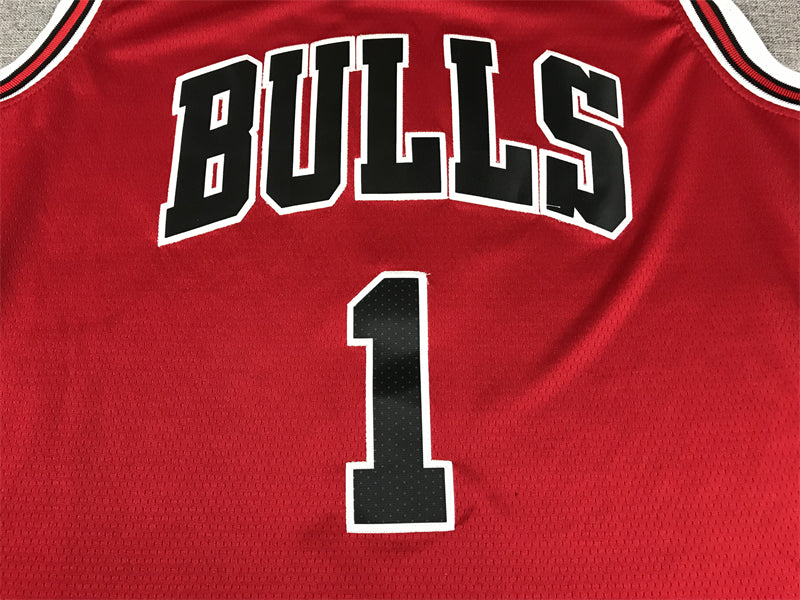 Men's Chicago Bulls Derrick Rose #1 Red Swingman Jerseys