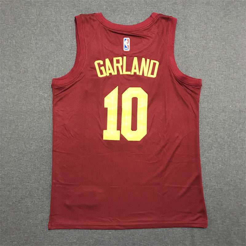 Men's Cleveland Cavaliers Darius Garland #10 Wine Swingman Jerseys - Icon Edition