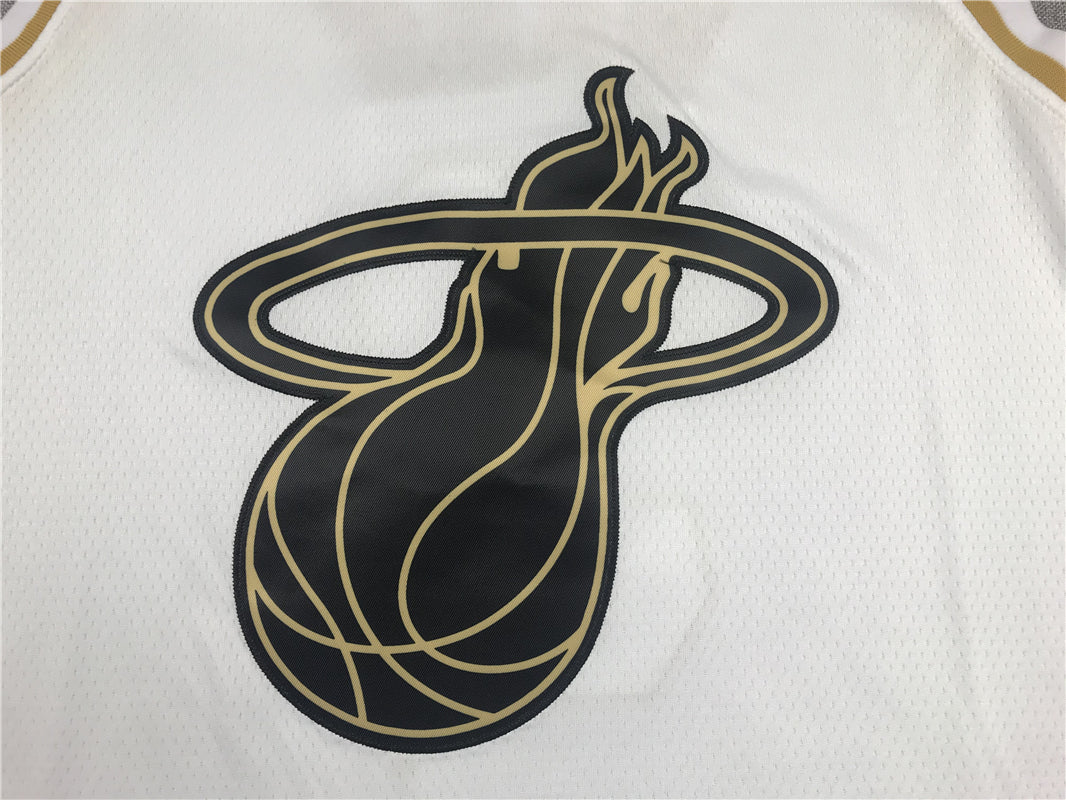 Men's Miami Heat Dwyane Wade #3 White Swingman Player Jerseys