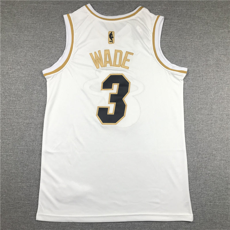 Men's Miami Heat Dwyane Wade #3 White Swingman Player Jerseys