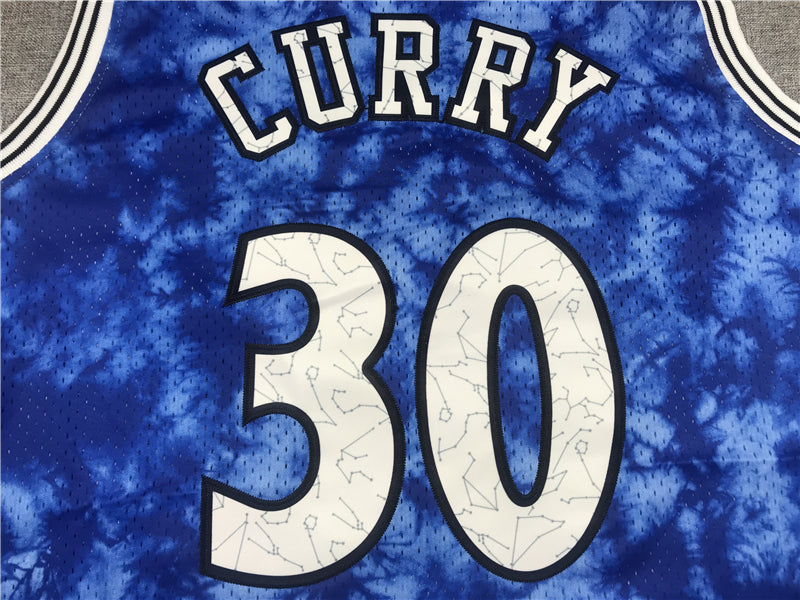 Men's Golden State Warriors Stephen Curry Mitchell & Ness Blue Swingman Jerseys