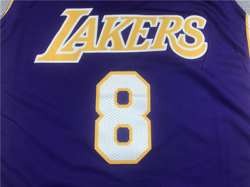 Men's Los Angeles Lakers Kobe Bryant 2000-01 Purple Hardwood Classics Authentic Jerseys