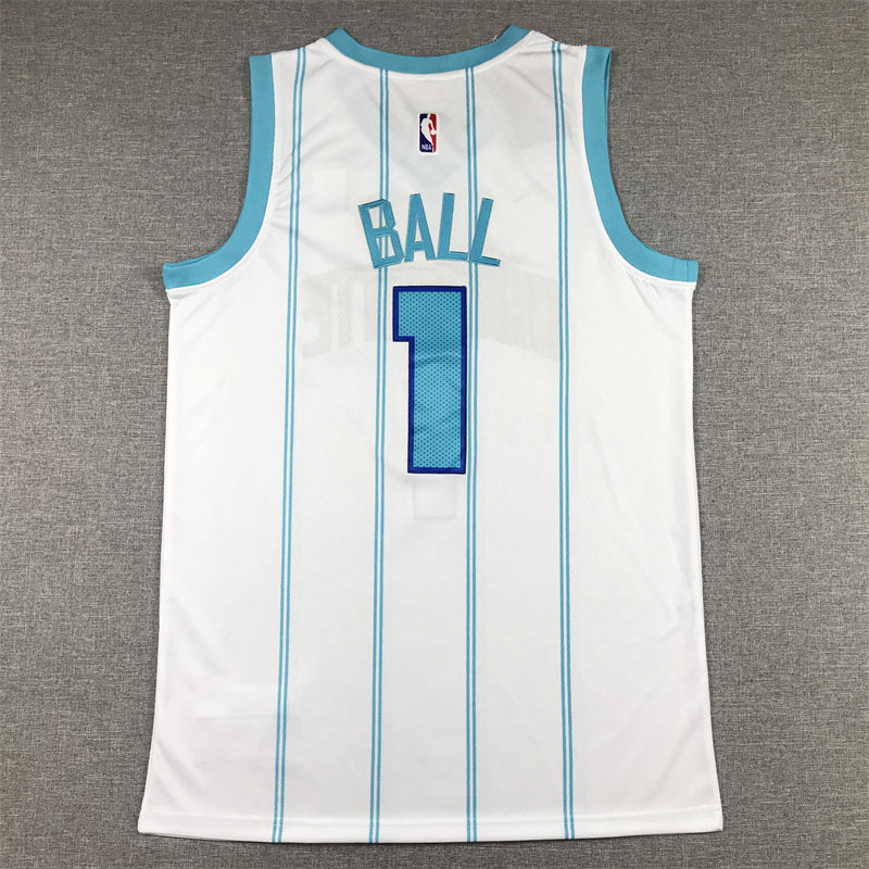 Men's Charlotte Hornets LaMelo Ball #1 White 2022/23 Swingman Jerseys - Association Edition