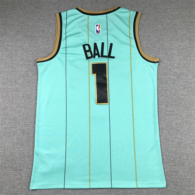 Men's Charlotte Hornets LaMelo Ball #1 Light Green 2022/23 Swingman Jerseys