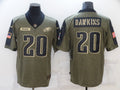 Men's Philadelphia Eagles Brian Dawkins #20 Brown Team Game Jerseys