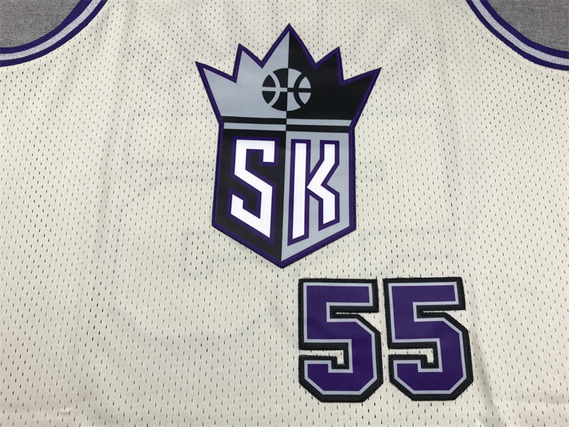 Men's Sacramento Kings Jason Williams #55 Cream Hardwood Classics Swingman Jerseys