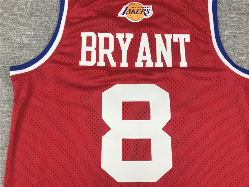 Men's 03 All Star Los Angeles Lakers Kobe Bryant Red Hardwood Classics Swingman Jerseys