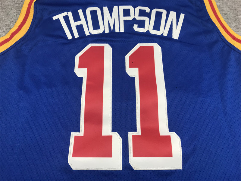 Men's Golden State Warriors Klay Thompson #11 Blue Classic Player Jerseys