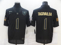 Men's Miami Dolphins #1 Tua Tagovailoa Black Player Game Jerseys