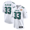 Men's Philadelphia Eagles Cooper DeJean #33 Tundra White Super Bowl LIX Fashion Game Jerseys