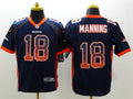 Men's Denver Broncos Peyton Manning #18 Navy Game Jerseys