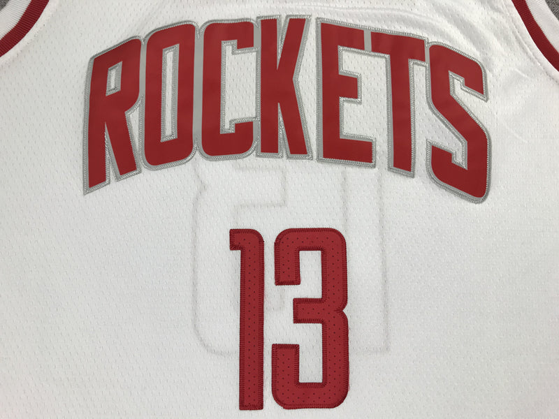 Men's Houston Rockets James Harden #13 NBA White Player Replica Jerseys