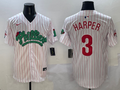 Men's Philadelphia Phillies Bryce Harper #3 White Player Jerseys