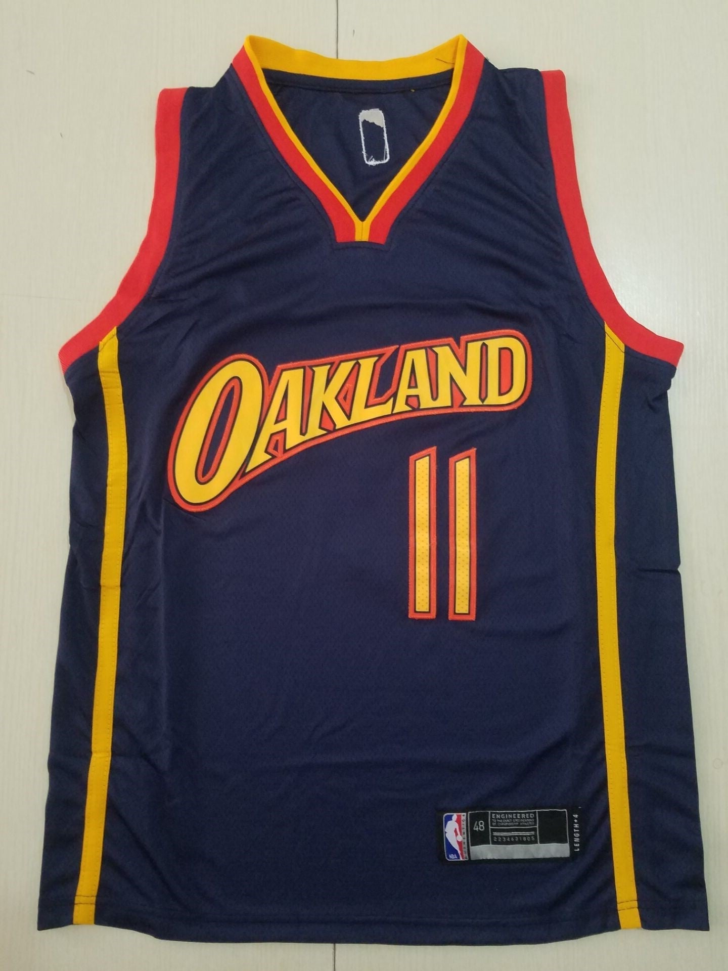 Men's Golden State Warriors Klay Thompson #11 Navy Hardwood Classics Jerseys