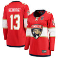 Women's Florida Panthers Sam Reinhart Fanatics Red 2025 Stanley Cup Final Home Breakaway Player Jersey
