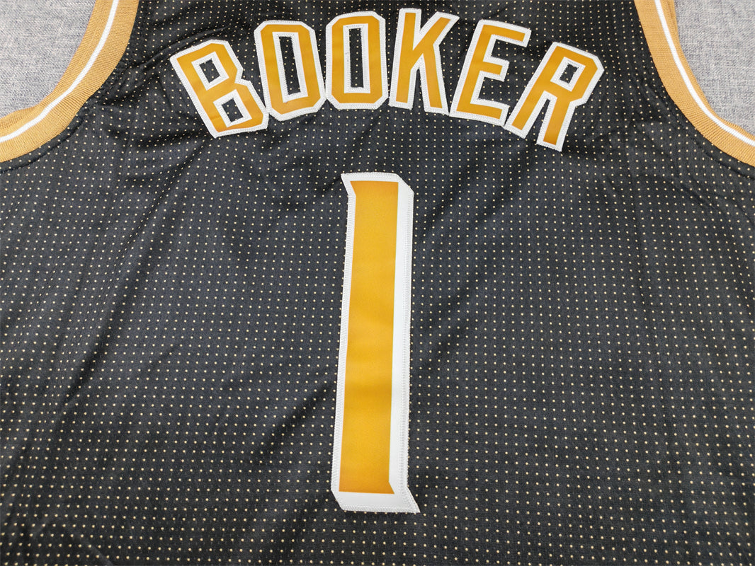 Men's Phoenix Suns Devin Booker #1 Black Select Series Swingman Jerseys