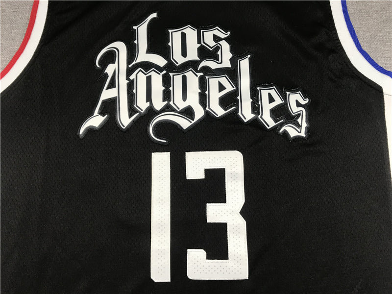 Men's LA Clippers Paul George #13 NBA Dark Blue Classics Jerseys - City Edition