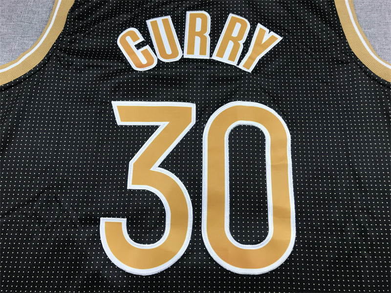 Men's Golden State Warriors Stephen Curry #30 Black Select Series Swingman Jerseys
