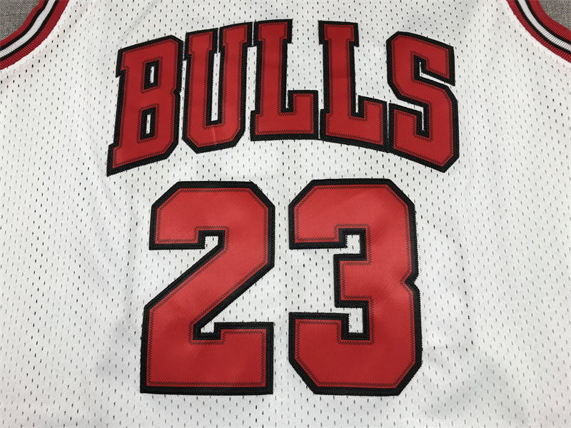 Men's Chicago Bulls Michael Jordan White 1997-98 Hardwood Classics Player Jerseys