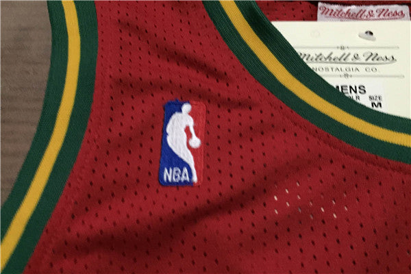 SuperSonics 40# Sean Kemp Red 97-98 Classic Retro New Fabric Fan Edition Jersey