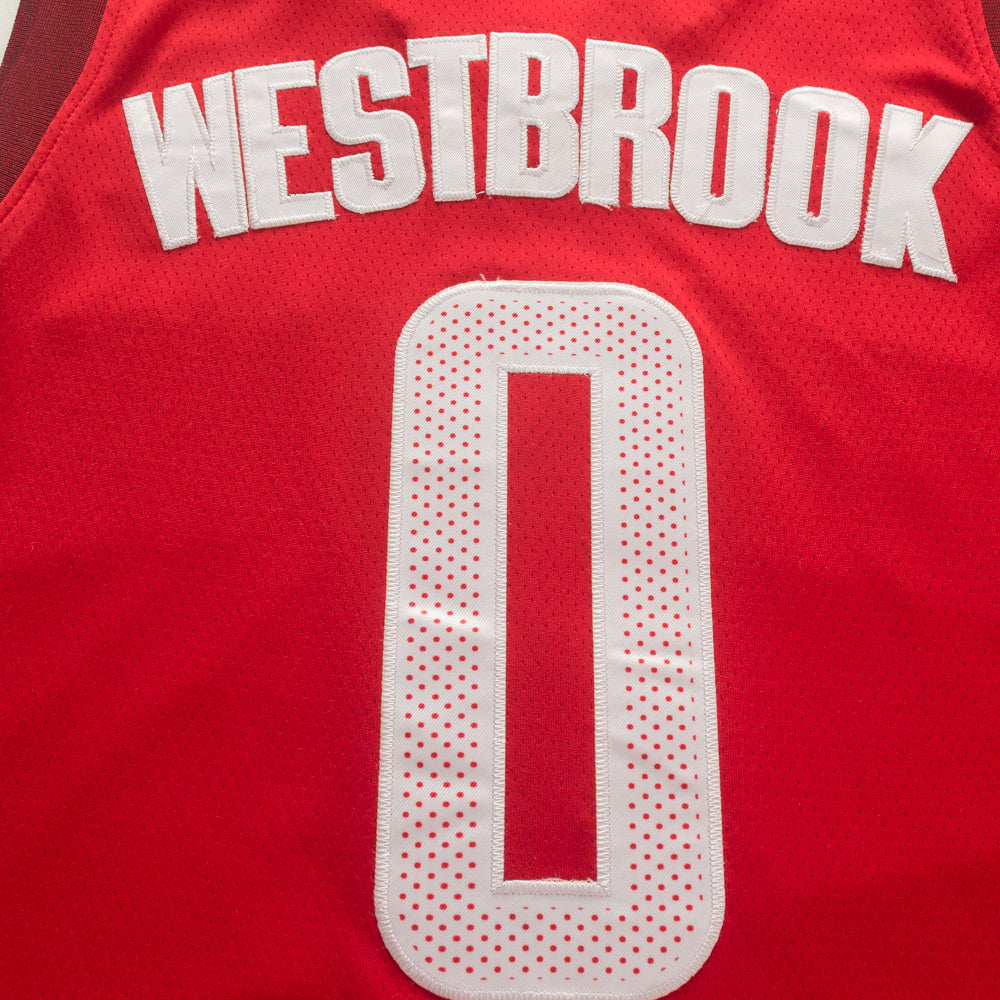 Men's Houston Rockets Russell Westbrook #0 NBA Red Classics Swingman Jerseys