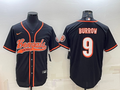 Men's Cincinnati Bengals Joe Burrow #9 Black Fashion Game Jerseys
