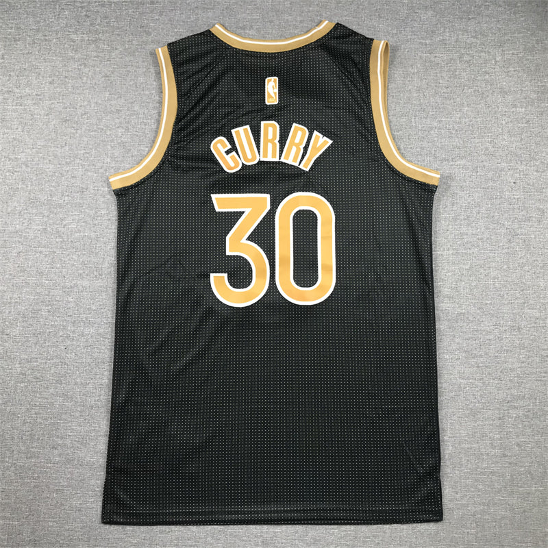 Men's Golden State Warriors Stephen Curry #30 Black Select Series Swingman Jerseys