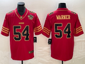 Men's San Francisco 49ers Fred Warner #54 Scarlet Player Game Jerseys