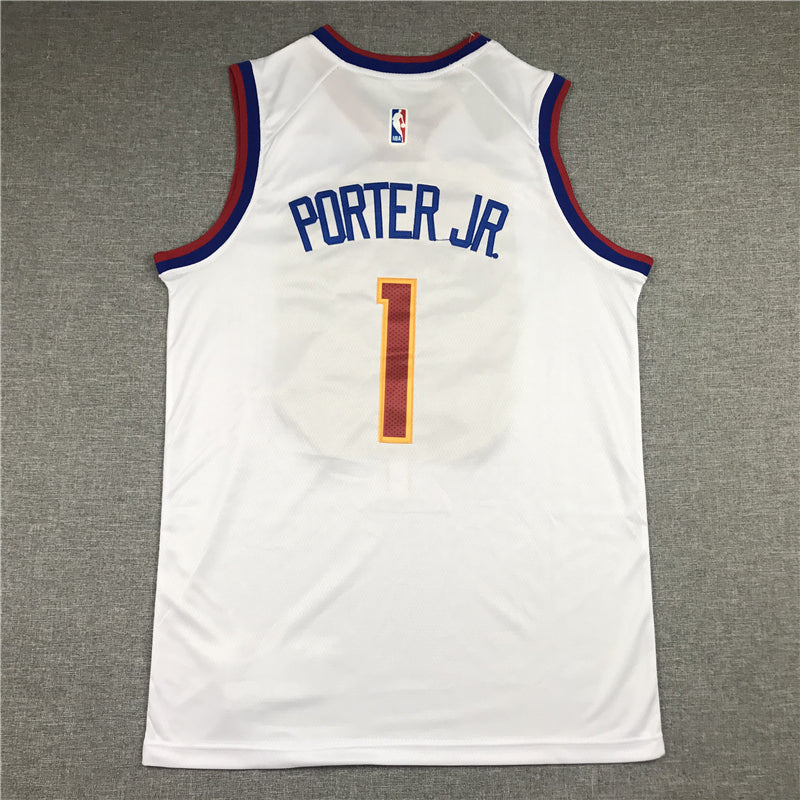 Men's Denver Nuggets Michael Porter Jr. #1 White 2023 Swingman Player Jerseys