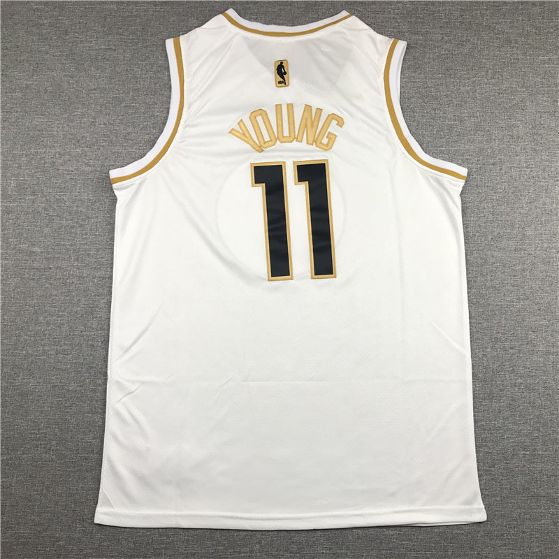 Men's Atlanta Hawks Trae Young #11 White Swingman Jerseys