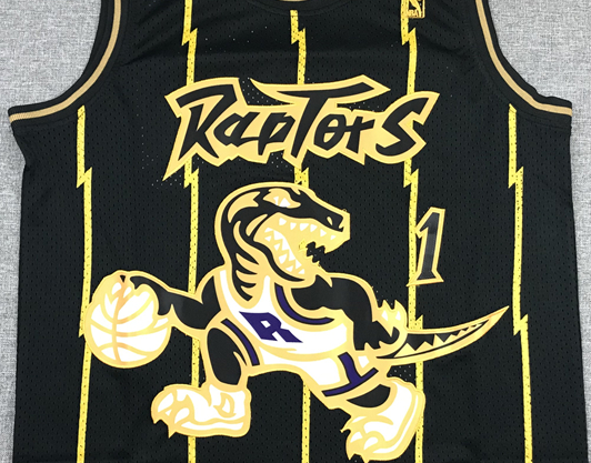 Men's Toronto Raptors Tracy McGrady Black 1998-99 Hardwood Classics Swingman Jerseys