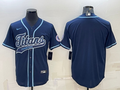 Men's Tennessee Titans Navy Blank Jerseys