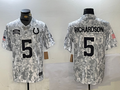 Men's Indianapolis Colts Anthony Richardson #5 Arctic Camo 2024 Salute to Service Limited Jerseys