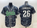 Men's Philadelphia Eagles Miles Sanders #26 Grey Camouflage Game Jerseys Joint Edition