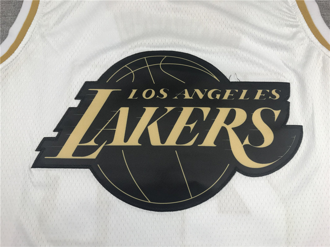Men's Los Angeles Lakers LeBron James #23 White Swingman Jerseys