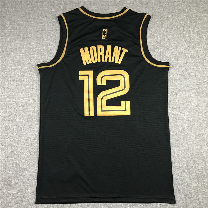 Men's Memphis Grizzlies Ja Morant #12 Black Replica Fast Break Jerseys