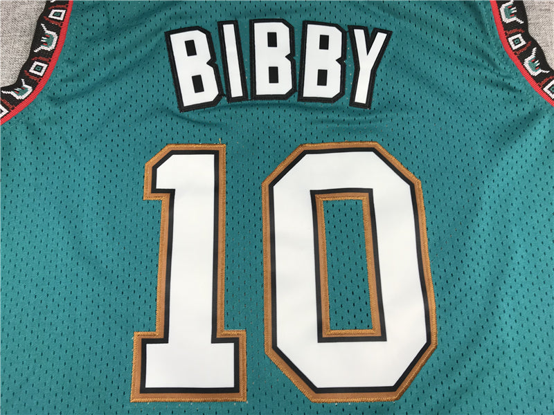 Men's Memphis Grizzlies Mike Bibby #10 Green Classics Swingman Jerseys