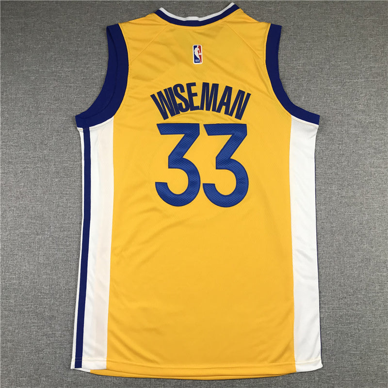 Men's Golden State Warriors James Wiseman Gold Fast Break Team Replica Jerseys