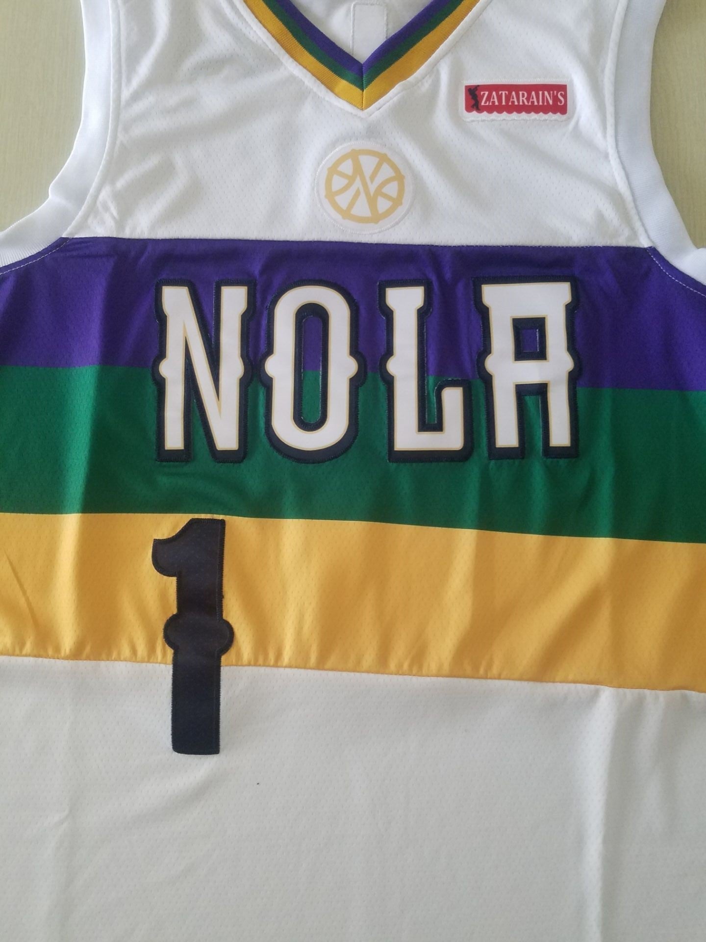 Men's New Orleans Pelicans Zion Williamson #1 NBA White Swingman Player Jerseys